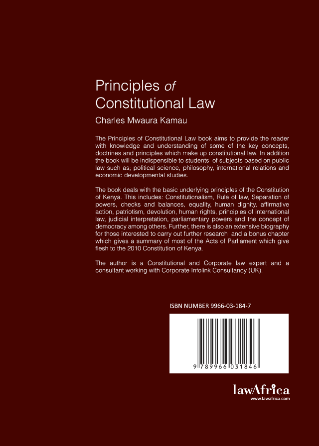Constitutional　LawAfrica　of　Principles　–　Law　Bookstore