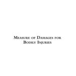 Measure of Damages for Bodily Injuries eBook