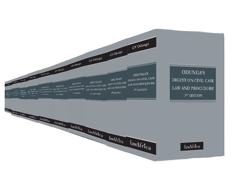 Odunga's Digest on Civil Case Law and Procedure 3rd Edition [10 Volumes]